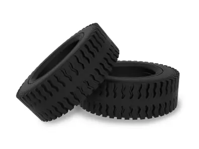 JK - Tyre Wheel Big 3D model