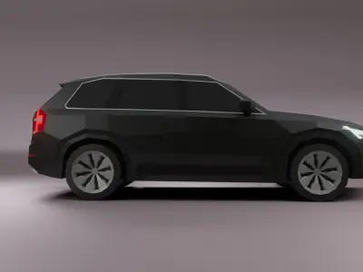Volvo xc90 SUV low poly 3D model Low-poly 3D model