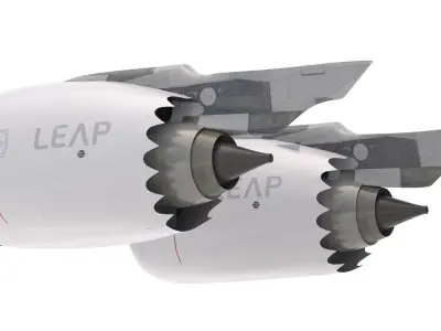 Jet Engine CFM LEAP 3D model