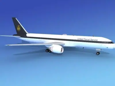Boeing 757-200 UPS 3D model