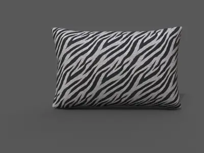 Cushion furniture Low-poly 3D model 8