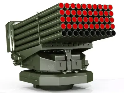 Multiple Launch Rocket System 3D model