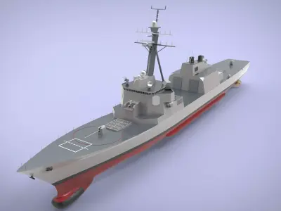 Offshore Patrol Vessel Low-poly 3D model