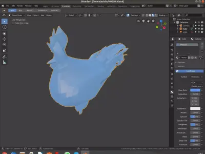 Hen model chicken Free low-poly 3D model