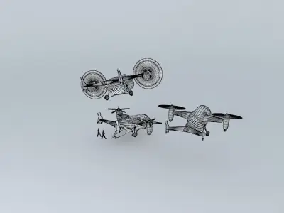 TILT ROTOR Free 3D model