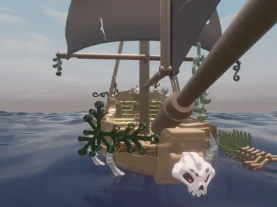 LEGO - CURSED SLOOP - DEVILs PUPIL - Rogue Film Productions 3D model