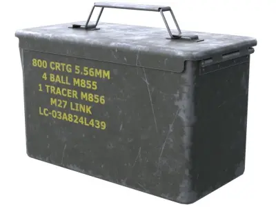 Ammunition Box 1 Low-poly 3D model