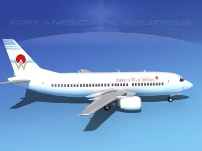 Boeing 737-300 America West Airlines 3D model