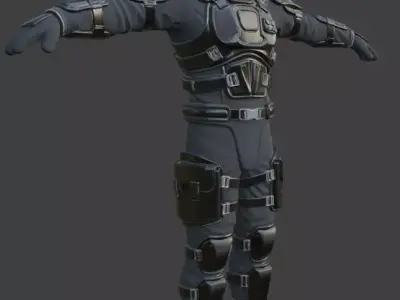 Astronaut Spacesuit 3D Model 3D model 23