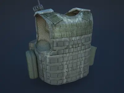 body armor  Low-poly 3D model