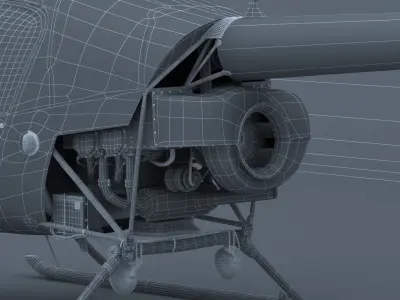 Robinson R22 3D model