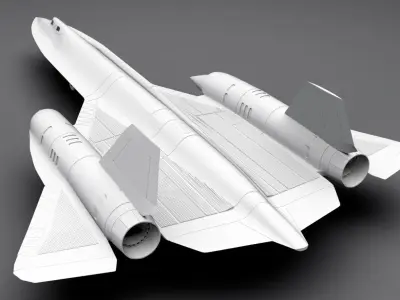 SR 71 Blackbird Scale model 3D print model