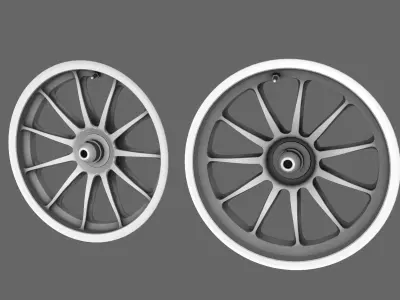 3D Race Rim Standard Low-poly 3D model