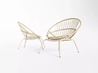 Wicker Chair Free 3D model