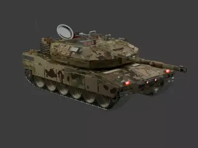 Abrams tank 3D model