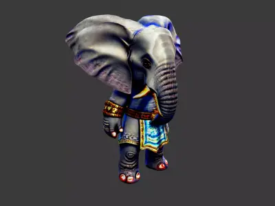 Elephant Man Low-poly 3D model