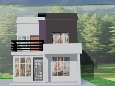 house design for gaming Free 3D model