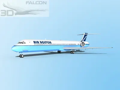 Falcon3D MD-80 Air Boston 3D model