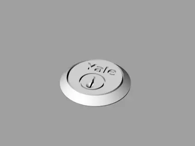 Doctor Who TARDIS YALE Lock and Key Minaiture Replica 6th Scale 3D print model