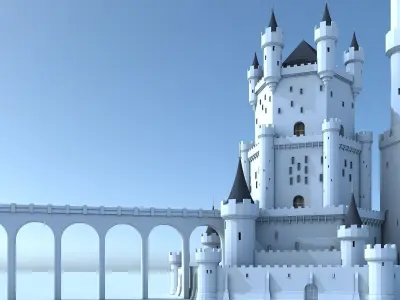 Fantasy Castle 006 3D model