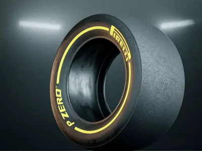 Pirelli Pzero Racing Slick Tire 3D model