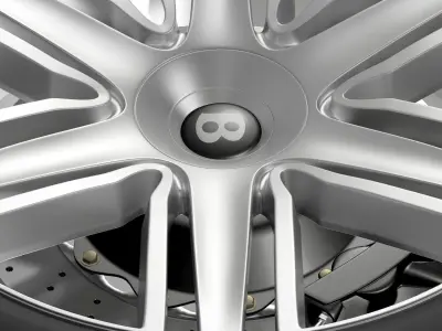 Bentley Continental GTC 2015 wheel 3D model