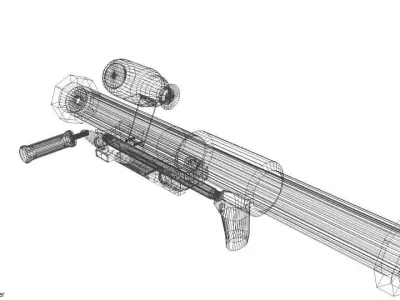 Rocket Launcher - Shoulder-fired - Panzerfaust 3D model