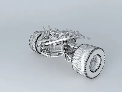 ATV front assembly with drive Free 3D model