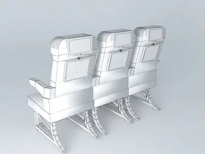 Aircraft seats Free 3D model
