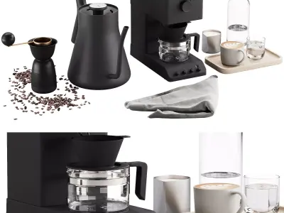 473 coffee equipment set 02 fully automatic coffee maker stagg 3D model