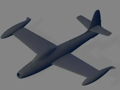 F-84G-21-RE Thunderjet 3D model