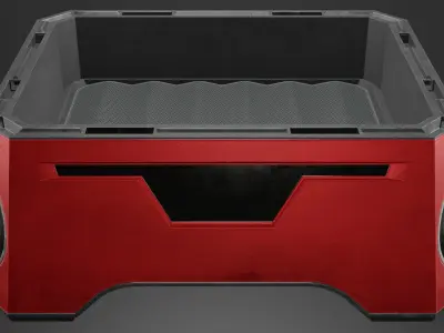 Sci-Fi Box - Case Low-poly 3D model