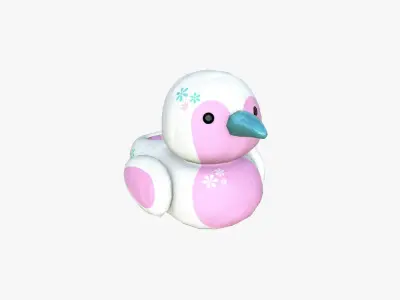 Slippers J08 Flowers Bird - Costume Character Design Low-poly 3D model