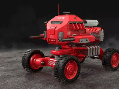 UGV Concept-1-Red 3D model