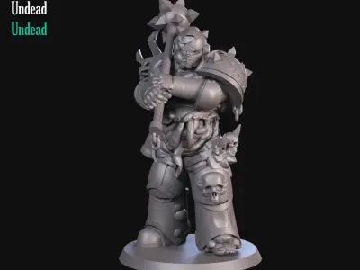 Undead Soldier 3D print model