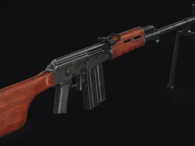 Valmet M78 Low-poly 3D model