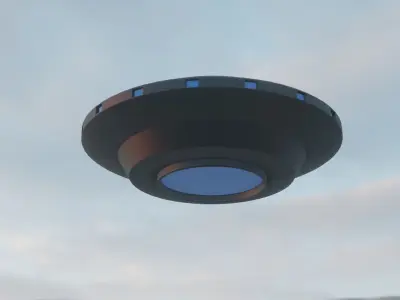 Unidentified flying object UFO Free low-poly 3D model