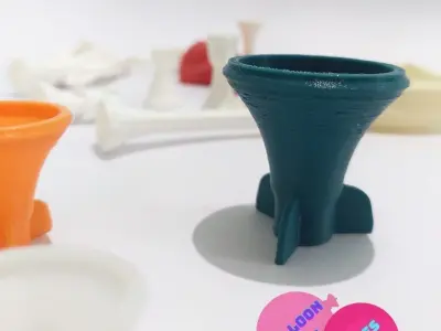ROCKET BALLOON 3D print model