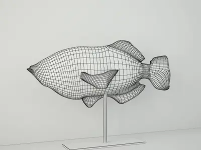 Driftwood Mosaic Fish by Palecek 3D model