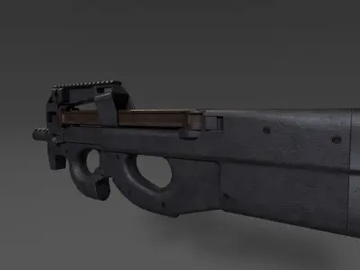 FN P90 Personal Defense Weapon 3D model Low-poly 3D model