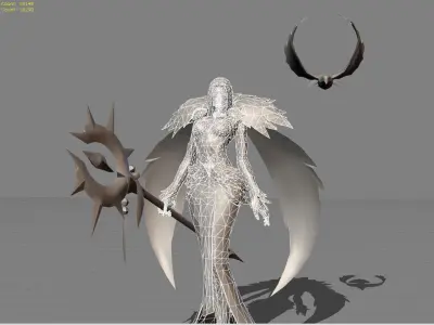 Phrasa Wings of Vengeance Low-poly 3D model