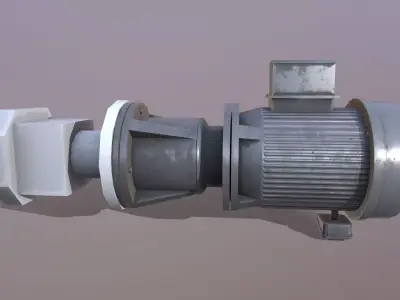 Pump 3D Model Low-poly 3D model