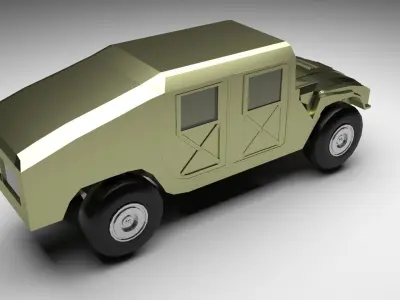 HMMWV Military Humvee 3D model