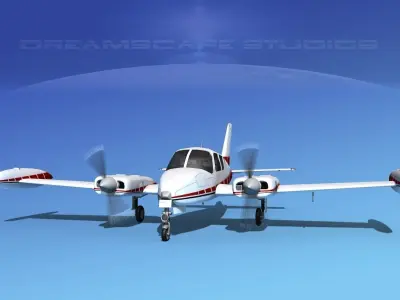 Cessna 310 V09 3D model