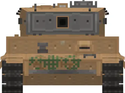 Tiger E Low-poly 3D model