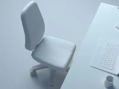 Office  Furniture Set Free 3D model
