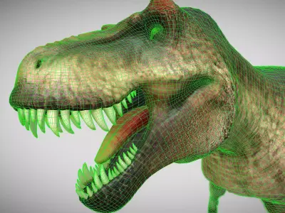 Tyrannosaurus rex Scotty Low-poly 3D model