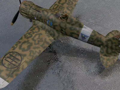 Macchi Mc-200 Saetta 3D model