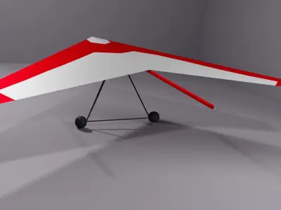  Hand Glider Low-poly 3D model