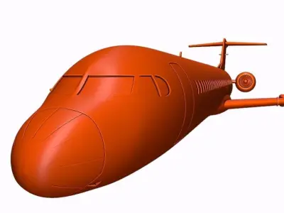 Fokker 100 ready to 3D printing 3D print model